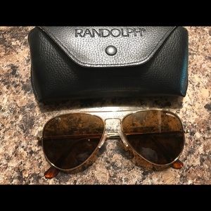 Men’s Randolph Aviators, 23k Gold
